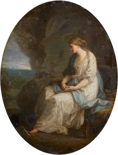 Calypso lamenting the departure of Ulysses by Анжелика Кауфман — digital art print download
