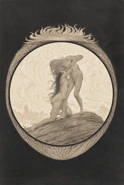Die Erde (The Earth) by Хуго Хёппенер, 1893 — digital art print download