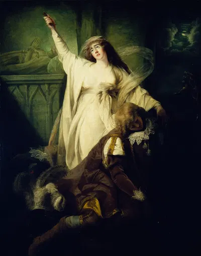The death of Juliet by Мэтью Уильям Питерс, 1793 — digital art print download