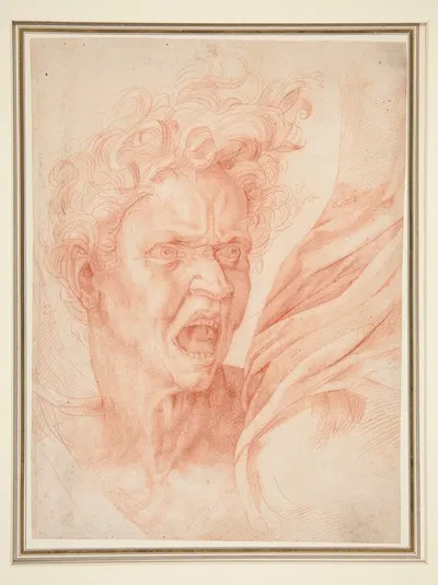 Head of a Lost Soul by Michelangelo — digital art print download
