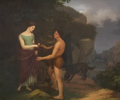 Die Jahreszeiten (Lebenszyklus) by Moritz August Retzsch, 1828 — digital art print download