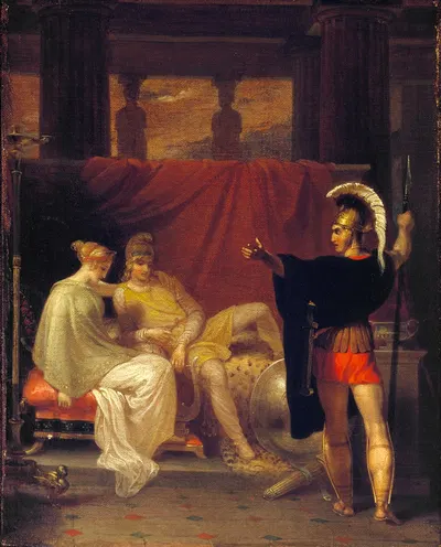 Hector reproving Paris by Richard Cook, 1808 — digital art print download