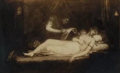 Iachimo in Imogen's Chamber (Cymbeline II.2) by William Martin, 1784 — digital art print download