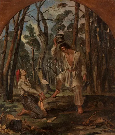 Fable of the lumberjack by Игнацы Гирдзейевский, 1854 - 1855 — digital art print download