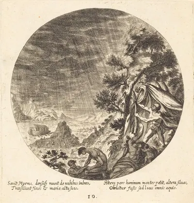 The Flood by Георг Андреас Вольфганг Старший, 1665 — digital art print download