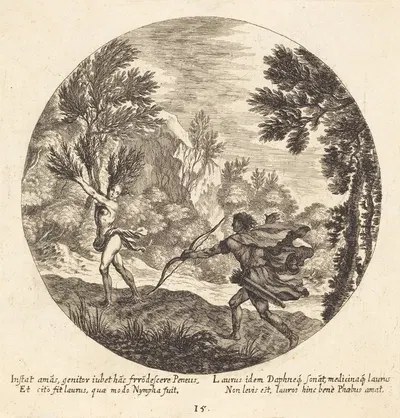 Daphne Turning to a Laurel by Георг Андреас Вольфганг Старший, 1665 — digital art print download
