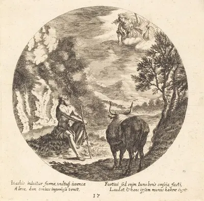 Jupiter Changing Io to a Cow by Георг Андреас Вольфганг Старший, 1665 — digital art print download