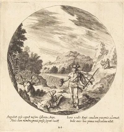 Mercury Killing Argus by Георг Андреас Вольфганг Старший, 1665 — digital art print download