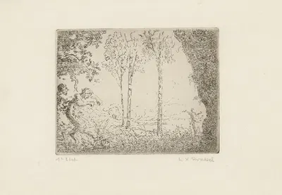 Nymphes et Faunes by Кер-Жавьер Руссель — digital art print download