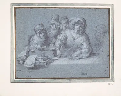 The Calling of Saint Matthew by Nicolaes Pietersz. Berchem — digital art print download
