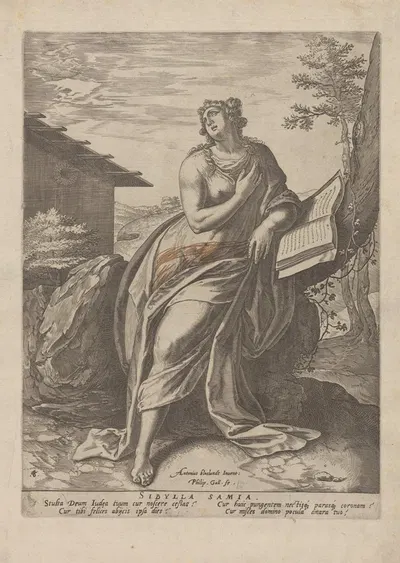 Sibylla Samia by Anthonie Blocklandt Van Montfoort, 1575 — digital art print download