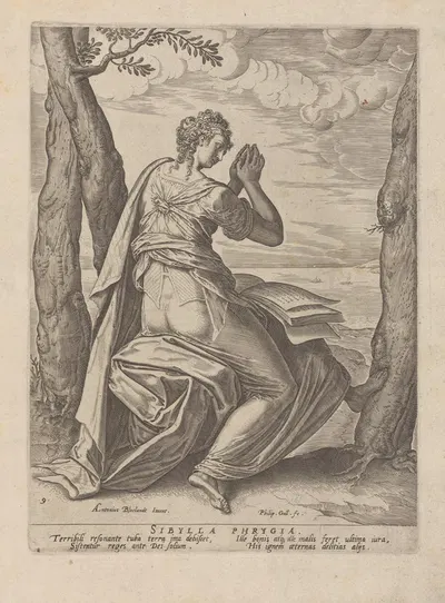 Sibylla Phrygia by Anthonie Blocklandt Van Montfoort, 1575 — digital art print download