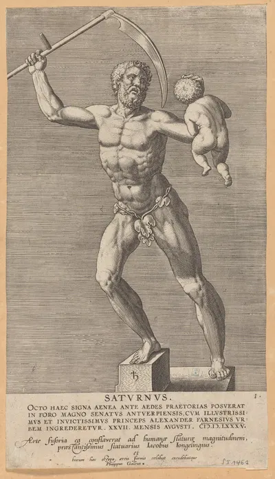 Saturn by Jacob Jonghelinck, 1586 — digital art print download