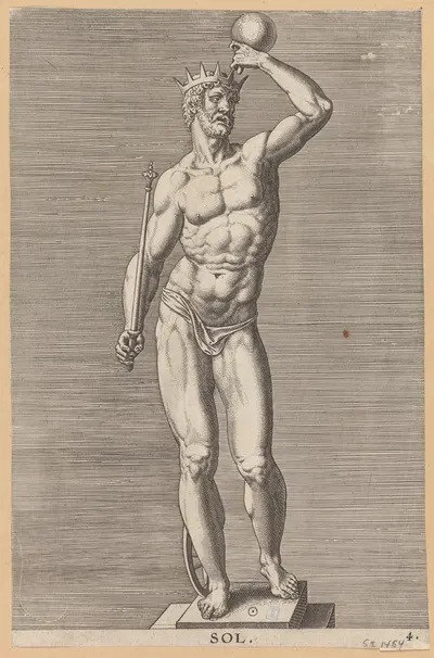 Apollo (Sun) by Jacob Jonghelinck, 1586 — digital art print download