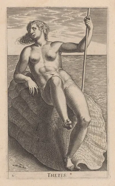 Thetis by Филипп Галле, 1587 — digital art print download