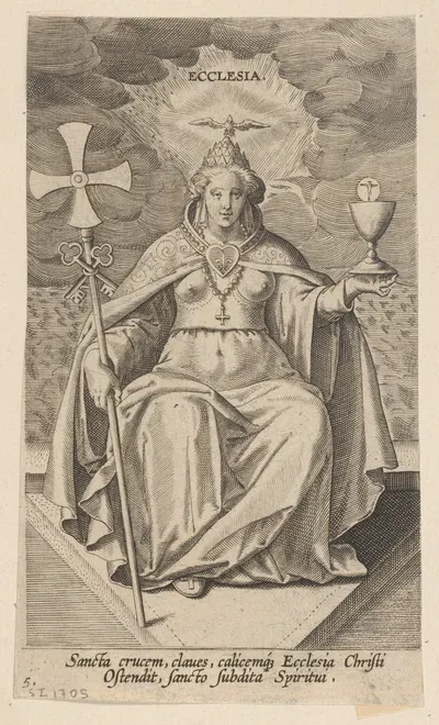 Ecclesia by Филипп Галле, 1585-1590 — digital art print download