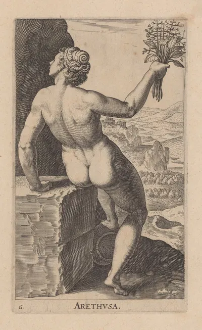 Arethusa by Филипп Галле, 1587 — digital art print download