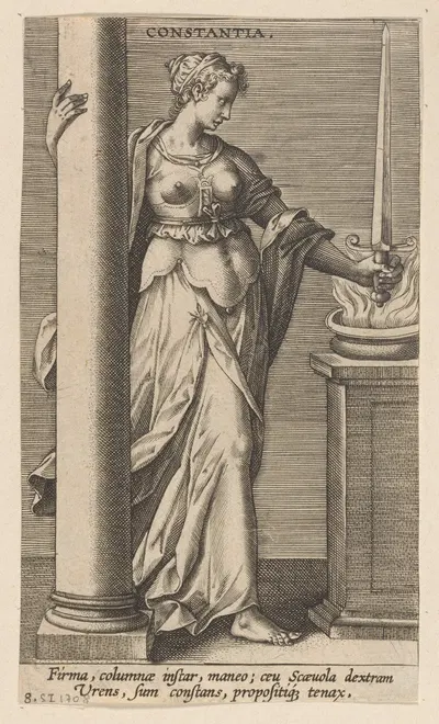 Constantia by Филипп Галле, 1585-1590 — digital art print download