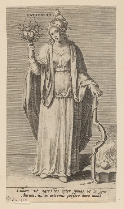 Patientia by Филипп Галле, 1585-1590 — digital art print download
