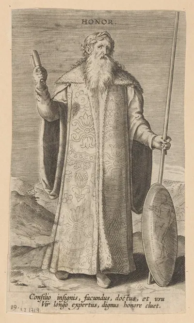 Honor by Филипп Галле, 1585-1590 — digital art print download