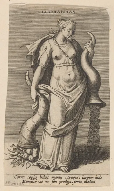 Liberalitas by Филипп Галле, 1585-1590 — digital art print download