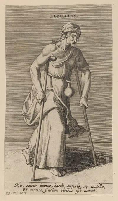Debilitas by Филипп Галле, 1585-1590 — digital art print download