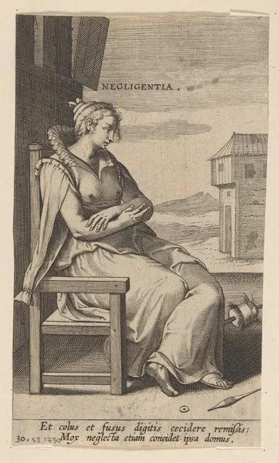 Negligentia by Филипп Галле, 1585-1590 — digital art print download
