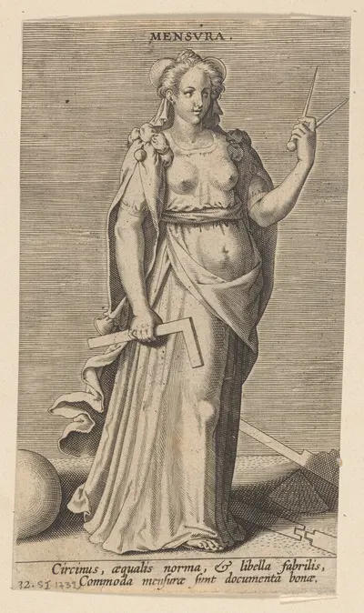 Mensura by Филипп Галле, 1585-1590 — digital art print download
