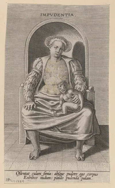 Impudentia by Филипп Галле, 1585-1590 — digital art print download
