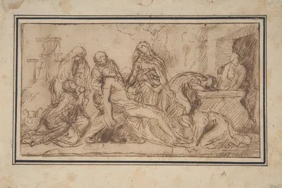 The Entombment by Николя Пуссен — digital art print download