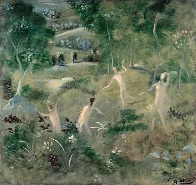 Ebats de nymphes en forêt by Андре Дерен — digital art print download