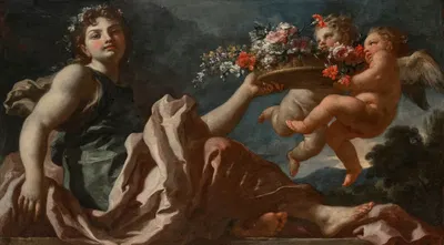 Allegory of Spring by Франческо Солимена — digital art print download
