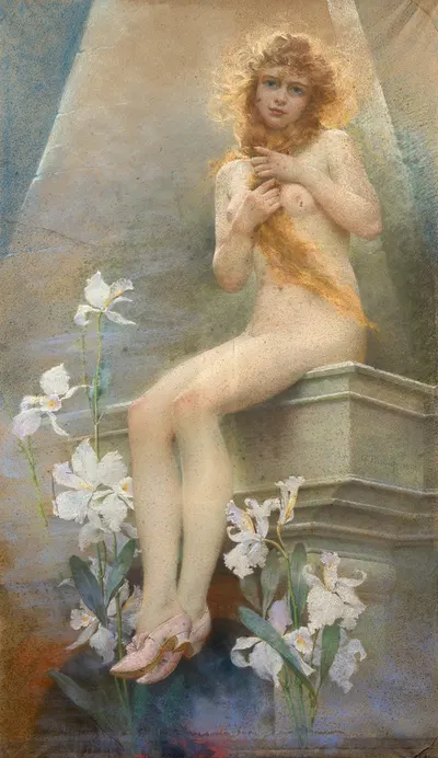 Cinderella by Гийом Дюбюф, 1896 — digital art print download