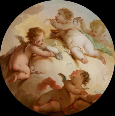 Putti by Хендрик Виллем Швейкхардт — digital art print download