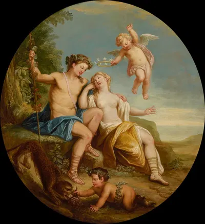 Bacchus en Ariadne. by Жан Жак Споеде — digital art print download