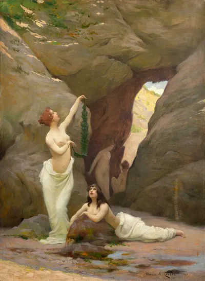 Virgins of the cliffs by Морис Шабас, 1895 — digital art print download