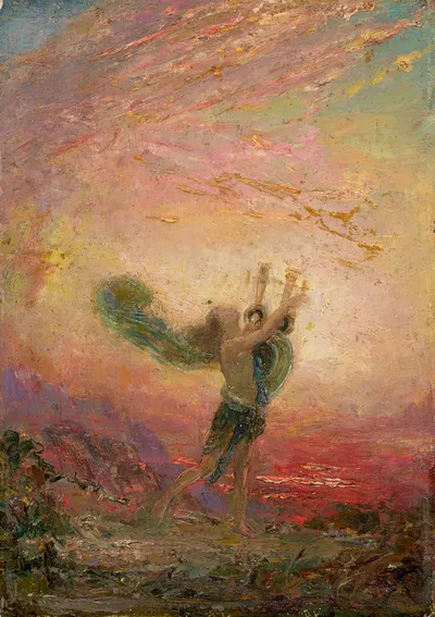 Orpheus with the lyre by Пьер Амеде Марсель-Беронно — digital art print download
