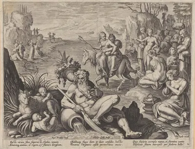 The Abduction of Cloelia by Stradanus, 1595 — digital art print download