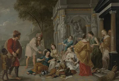 Achilles discovered among the Daughters of Lycomedes by Эразм Квеллинас младший, 1643 — digital art print download