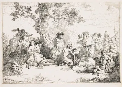 Sacrifice to Pan by Jean-Jacques Lagrenée — digital art print download