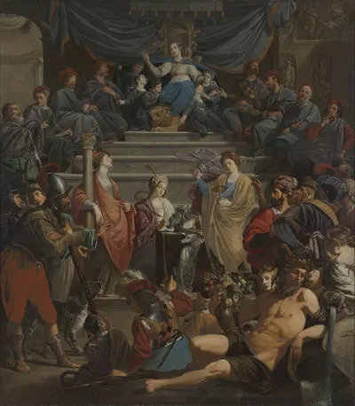 Allegory of the Second Bench of Aldermen of ‘Gedele’ by Теодор Ромбаутс, 1627 - 1628 — digital art print download