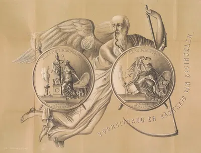 Vooruitgang en Vastheid van Beginselen by Tresling & Comp., 1862 — digital art print download
