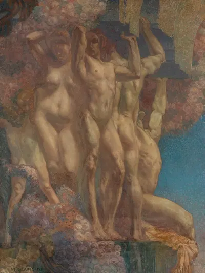 Les Nymphes by Анто Карте, 1911 — digital art print download
