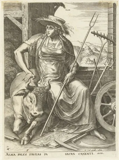 Pales by Cornelis Cort, 1564 — digital art print download