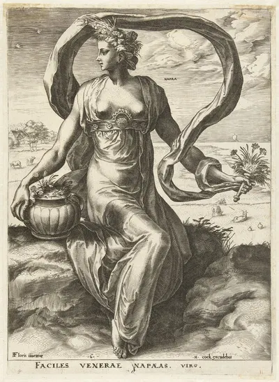 Napaea by Cornelis Cort, 1564 — digital art print download
