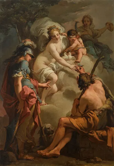 The Judgement of Paris by Гаэтано Гандольфи — digital art print download