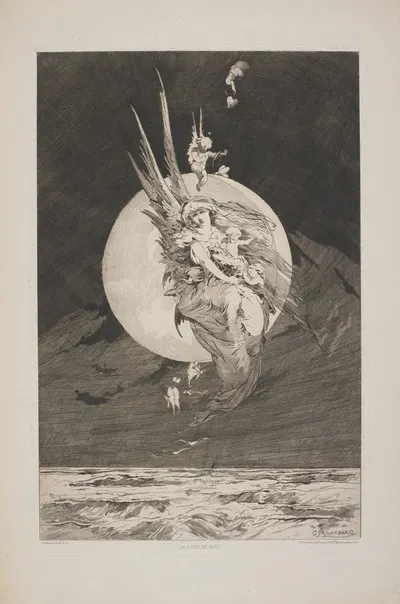 La Lune du Miel by Джордж Монтбард — digital art print download
