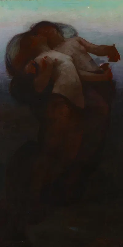 Night and the Waning Day by Джордж Рэндольф Барс, 1897 — digital art print download