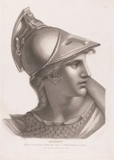 Minerva by Жан Прудон, 1788-1888 — digital art print download