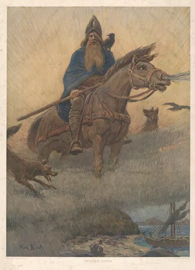 Odin by Max Koch, 1920 — digital art print download